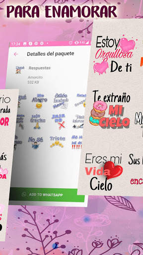 Stickers romanticos para WhatsApp - WAStickerApps screenshot 2