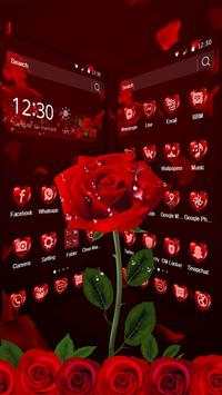 Elegant 3D Red Rose Launcher Theme screenshot 4