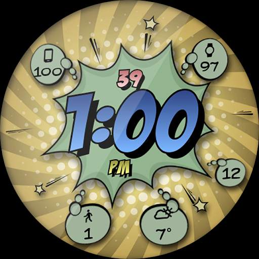 Comic Pow HD Watch Face screenshot 16