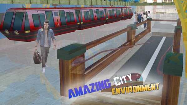 Futuristic Sky Train Driving New: City Train Game screenshot 5