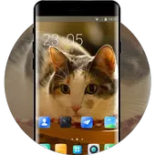 Theme for Xolo Q1100 Cat Wallpaper