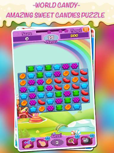Blast Candies in World Candy: Free Match 3 Puzzle screenshot 7