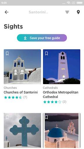 Santorini Travel Guide in English with map screenshot 3