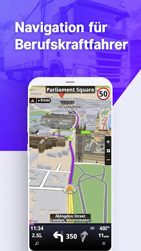 Sygic GPS LKW & Wohnmobil screenshot 1