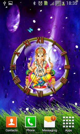 Ganesh Clock  live wallpaper screenshot 20