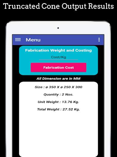 Fabrication Weight & Cost Calc screenshot 12