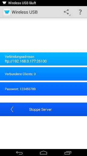 Wireless USB und Tethering screenshot 3