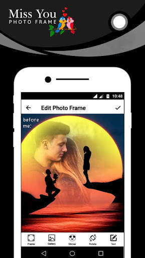 Miss You Photo Frame New screenshot 1