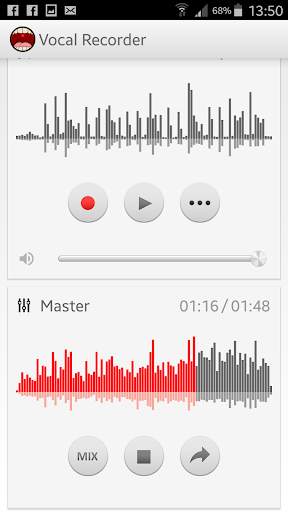 Vocal Recorder TwoTrack Studio screenshot 2