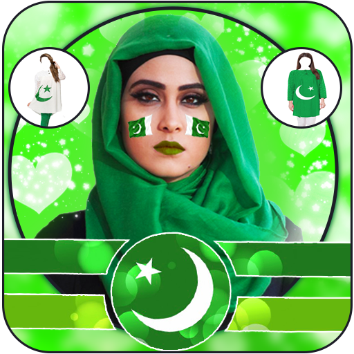 Pak Flag Independence Day 14 Aug Suit Photo Editor icon