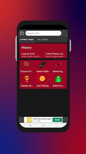 Gaming Browser screenshot 1