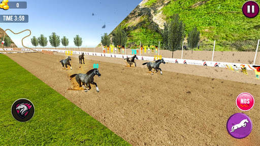 Angry Horse Racing 3D Simulator स्क्रीनशॉट 4