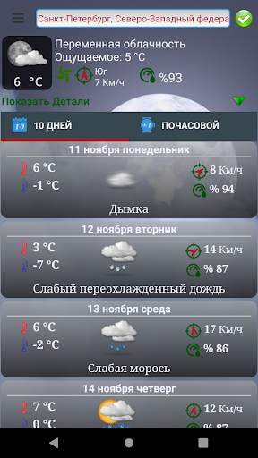 ClosestWeather прогноз погоды скриншот 3