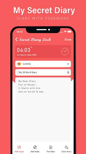 Secret Diary Lock with  - My Diary Journal Diary screenshot 2