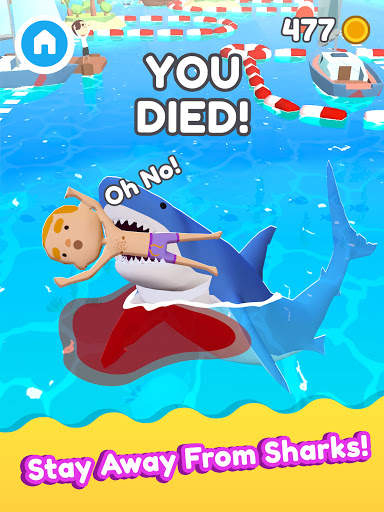 Shark Escape 3D - Swim Fast! screenshot 13