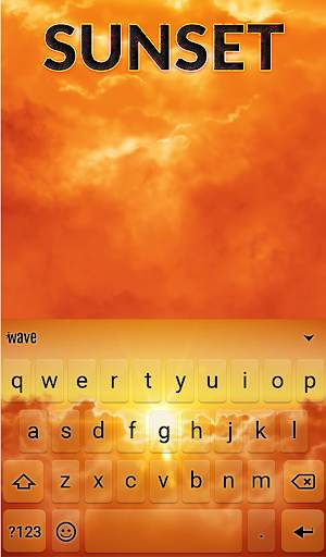 Sunset Animated Keyboard screenshot 2
