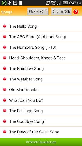 Songs for Kids screenshot 2