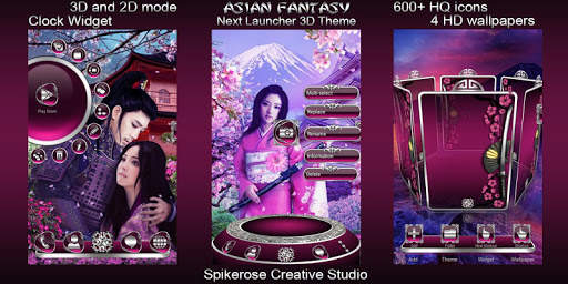 Asian Fantasy 3D Next Launcher theme screenshot 1