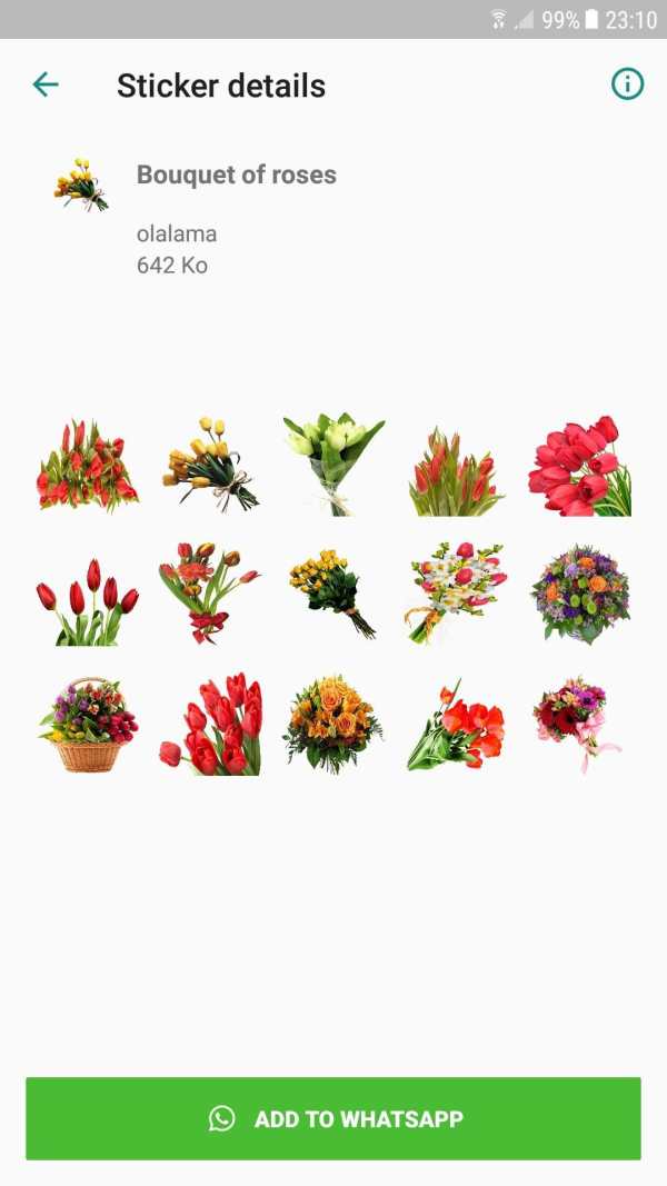 Flowers Stickers For Whatsapp - WAStickerApps screenshot 2