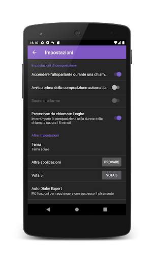 Auto Redial (Ricomposizione Automatica) screenshot 5