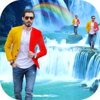 Rainbow Waterfall app &amp; Nature Collage Maker icon