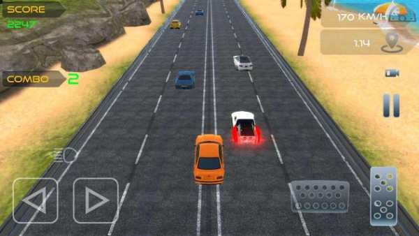 Racing in car 3D screenshot 3