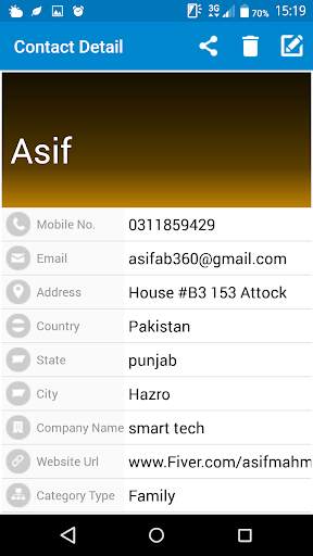 My Contacts 3.0 screenshot 1