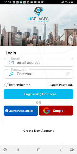 UCPlaces, the tour guide app. screenshot 2