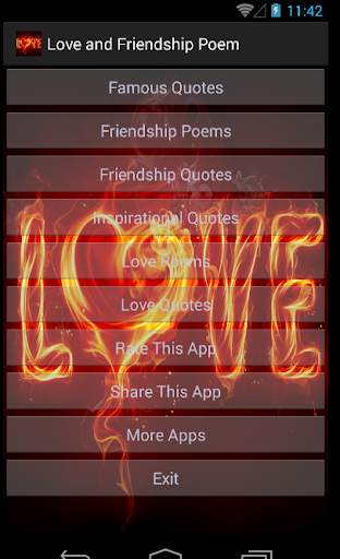 Love and Friendship Poem screenshot 1