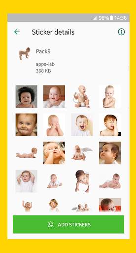 New Funny baby stickers 👶for WhatsApp screenshot 1