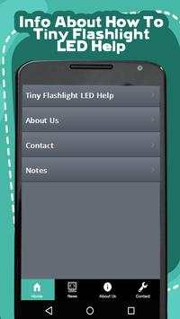Tiny Flashlight LED Help screenshot 1