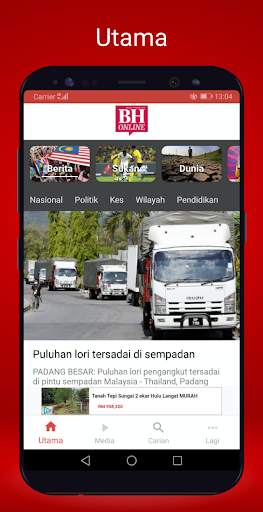 Berita Harian Mobile screenshot 1
