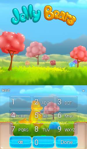 Jelly Bears Animated Keyboard   Live Wallpaper screenshot 5