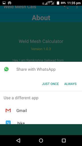 Weld Mesh Calculator 8 تصوير الشاشة