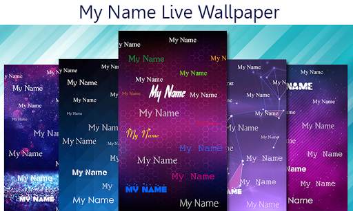 My name live wallpaper 1 تصوير الشاشة