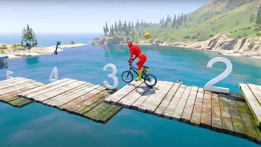 BMX Cycle Race: Superhero Game screenshot 2