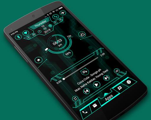 Radical Launcher 2020 - Hi-tech theme screenshot 1