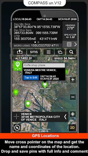 Digital Compas, Gps Status, Sensor information screenshot 3