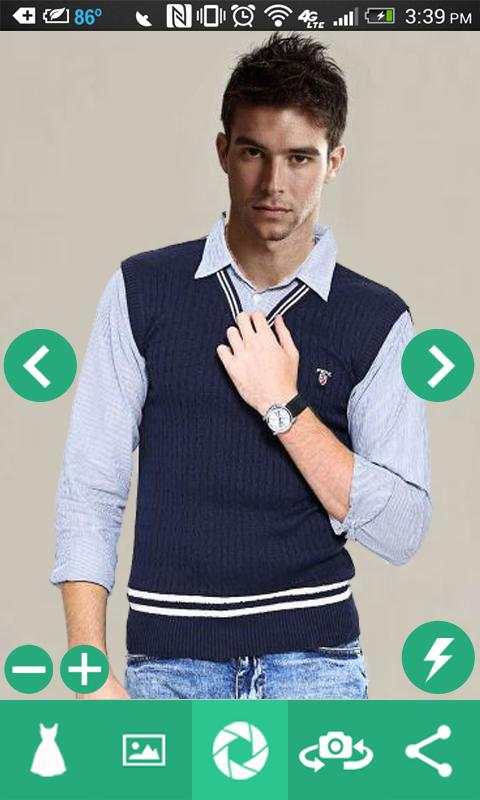 Man Shirt Photo Suit screenshot 4