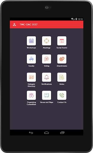 TMC DAC 2017 conference app screenshot 7