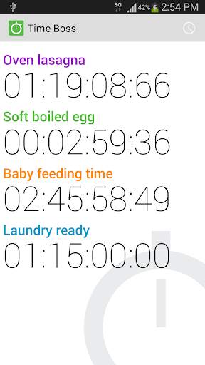 Time Boss: timer and stopwatch 1 تصوير الشاشة
