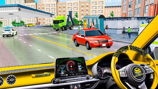 US Taxi Car Driving Simulator screenshot 6