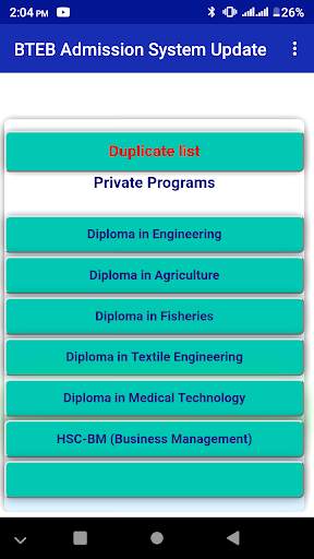 BTEB Admission System Update screenshot 2