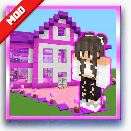 Mod barbie Pink House Minecraft 2021 1.0