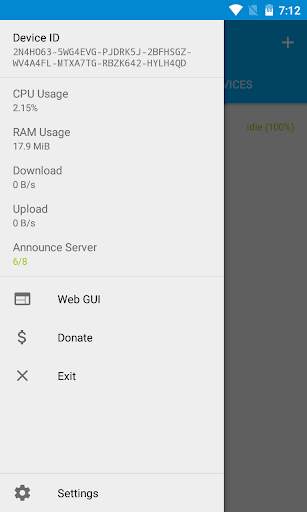 Syncthing screenshot 2
