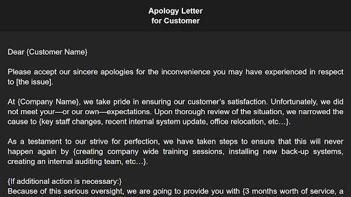Writing Apology Letter Free скриншот 8
