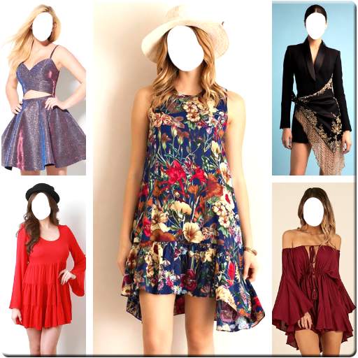 Women mini dress Photo Suit 1.1