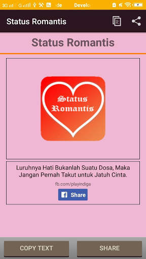 Status Romantis screenshot 1
