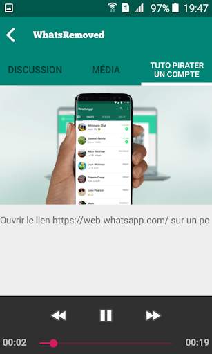 WhatsRemoved (deleted messages/files recover) screenshot 8