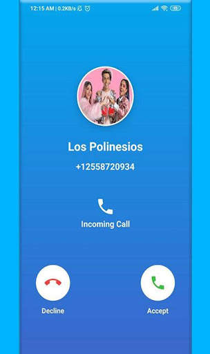 Fake Los Polinesios Call Voice & Video screenshot 3